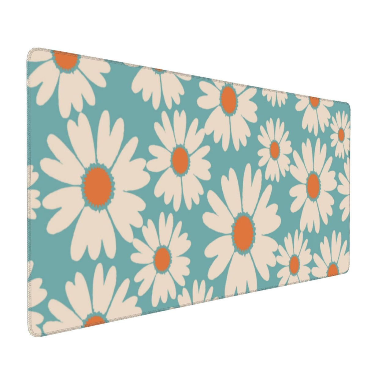 Blue Daisy Floral Mouse Pad XXL Large Gaming Mouse Pad 35.4"X15.7" Cute Daisy Flowers Desk Mat for