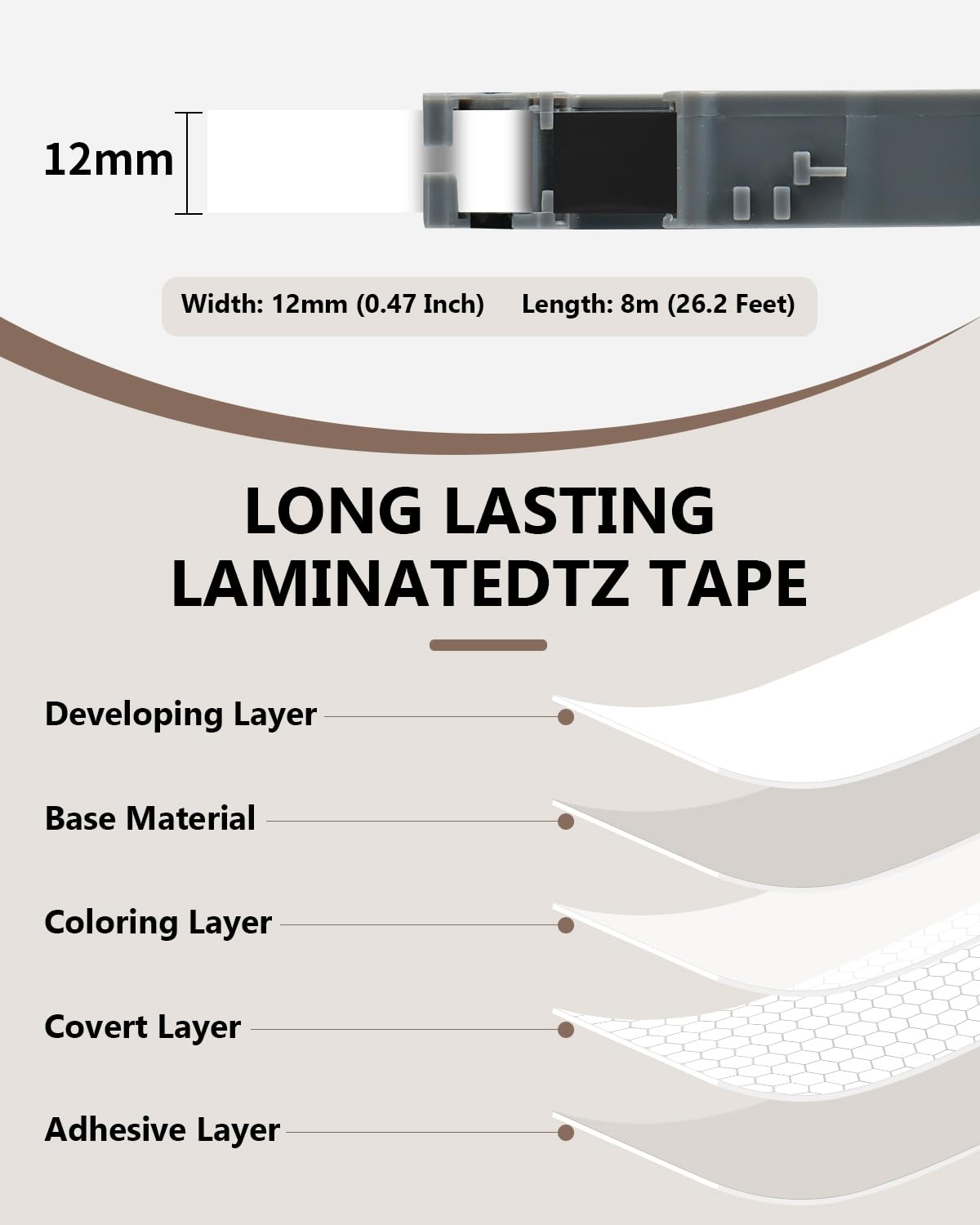Multi-Color 12mm Tape Compatible with Brother Tze 131 231 431 531 631 731