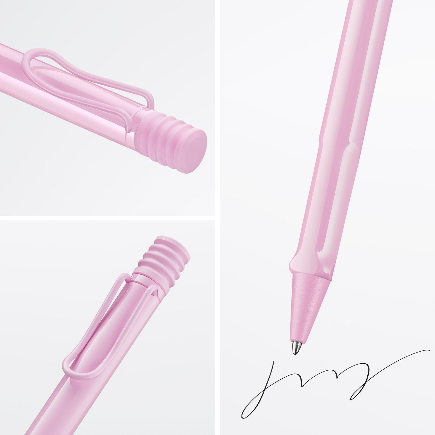 Lamy safari lightrose - Ballpoint Pen with ergonomic grip & line width M - for pleasant long