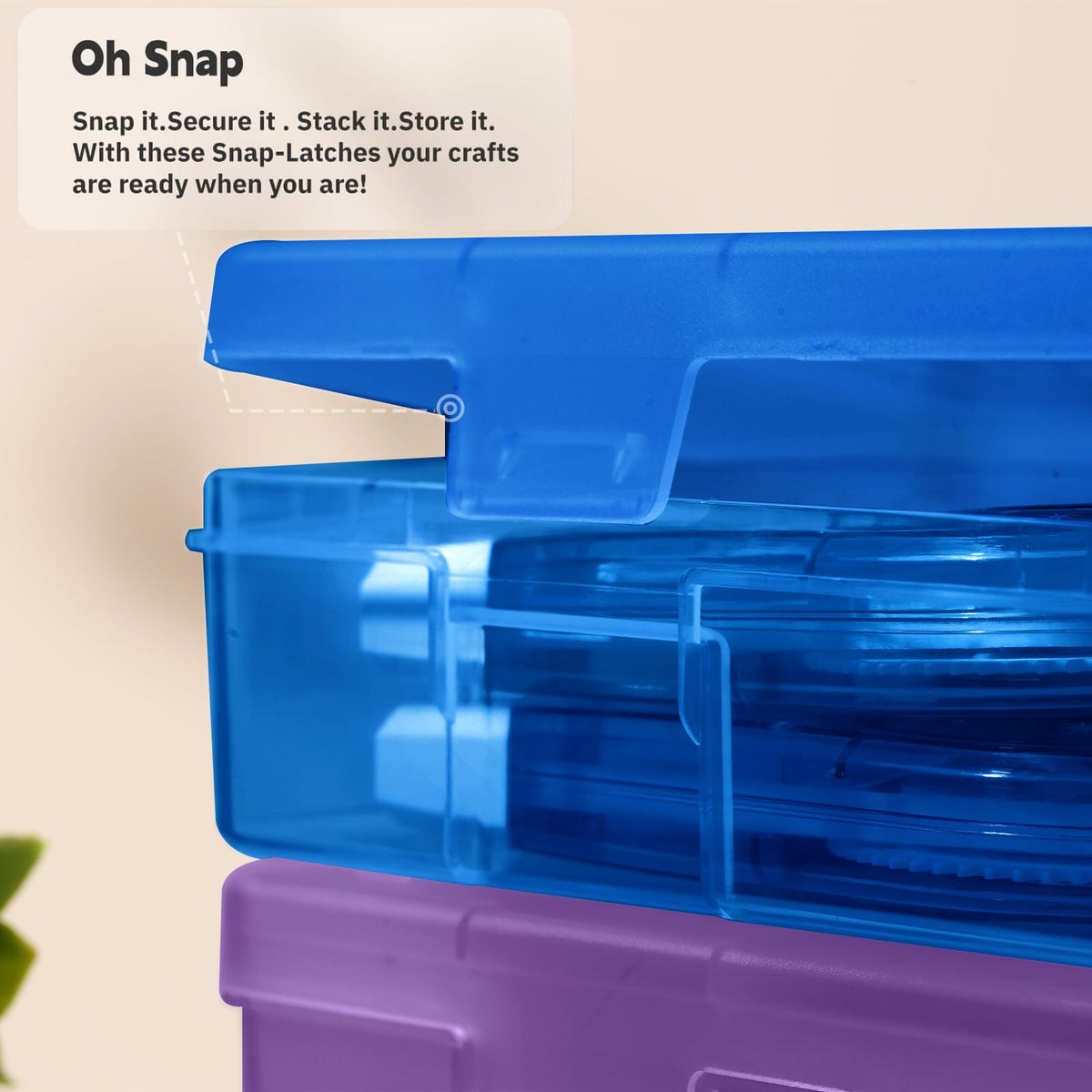 novelinks Plastic Pencil Boxes and Small Plastic Containers with Lids