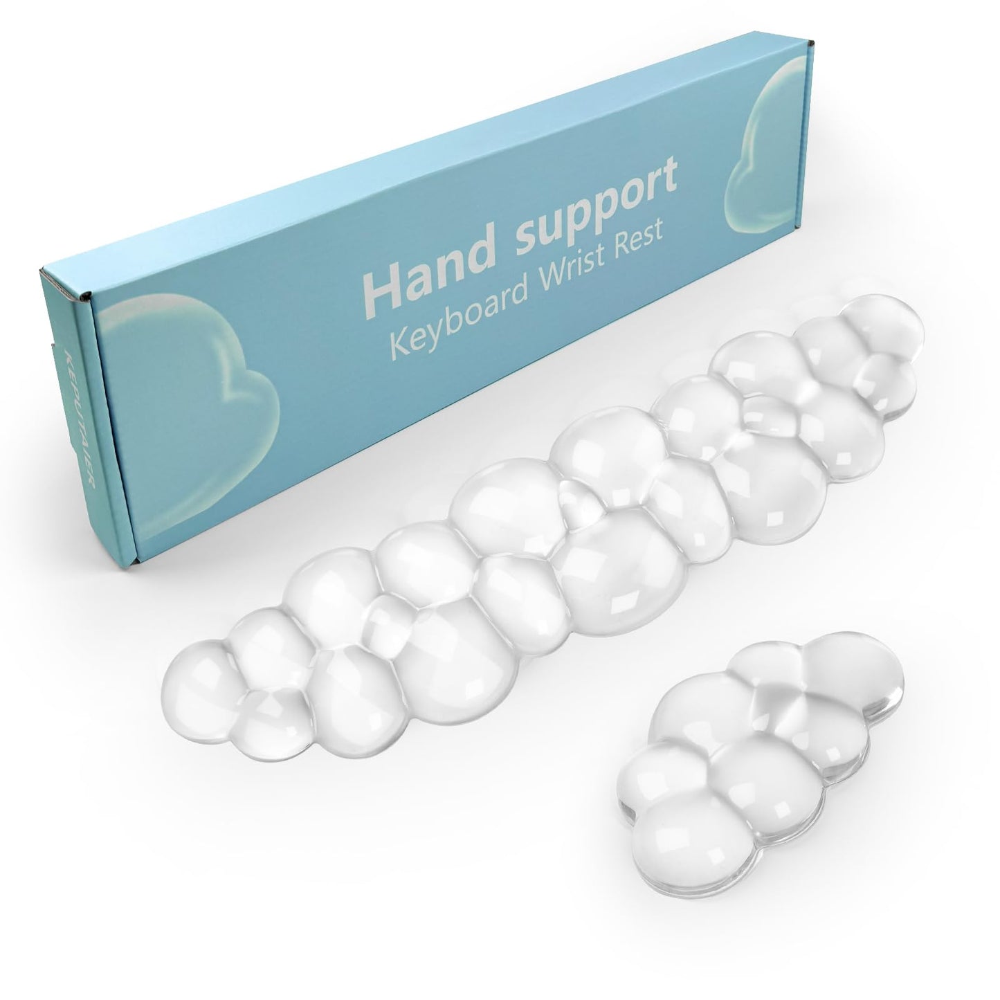 Gel Cloud Keyboard and Mouse Wrist Rest, Cute Wrist Support and Arm Support Keyboard Rest for