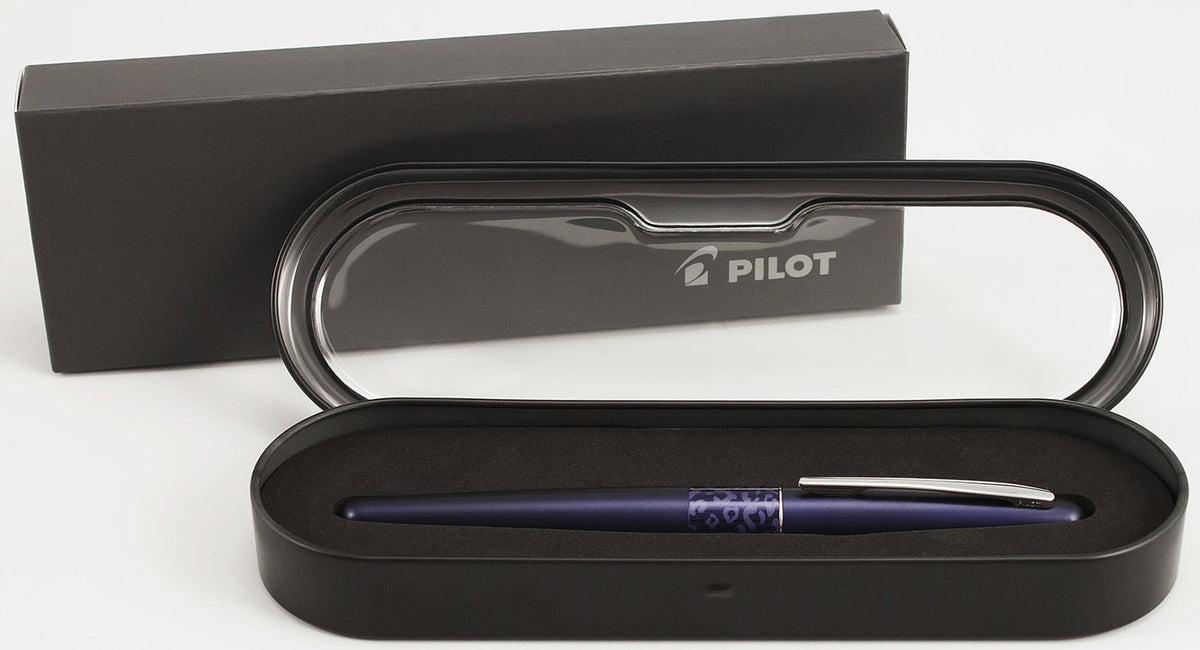 PILOT MR Animal Collection Fountain Pen in Gift Box, Matte Plum Barrel with Leopard Accent, Medium