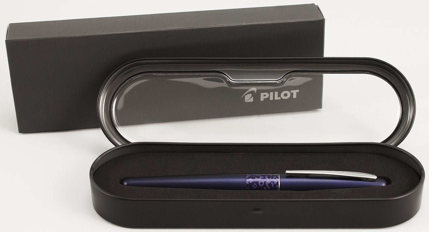 PILOT MR Animal Collection Fountain Pen in Gift Box, Matte Plum Barrel with Leopard Accent, Medium