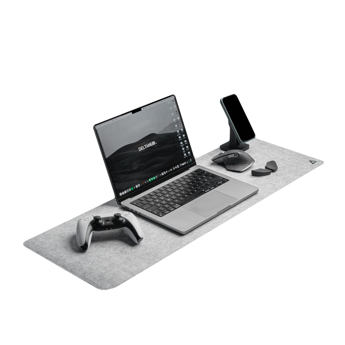 DELTAHUB - Minimalistic Felt Desk Protective Pad, Anti-Fray, Anti-Slip, Easy to Clean, Easy Glide