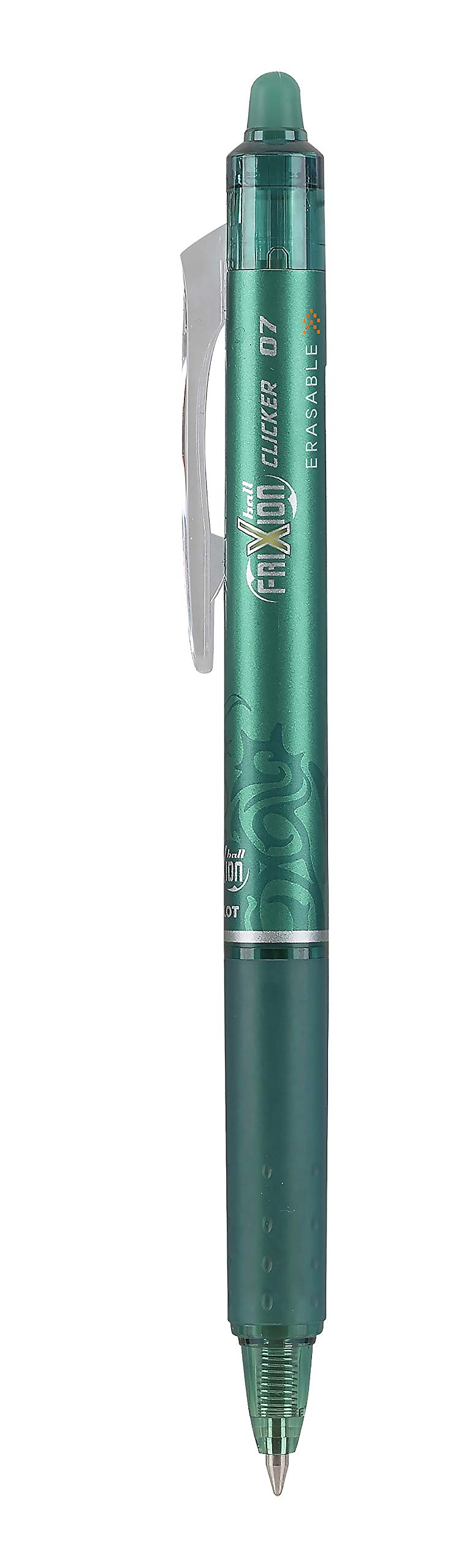 PILOT FriXion Clicker Erasable Gel Ink Pens, Fine Point 0.7mm, Green, 12Pk
