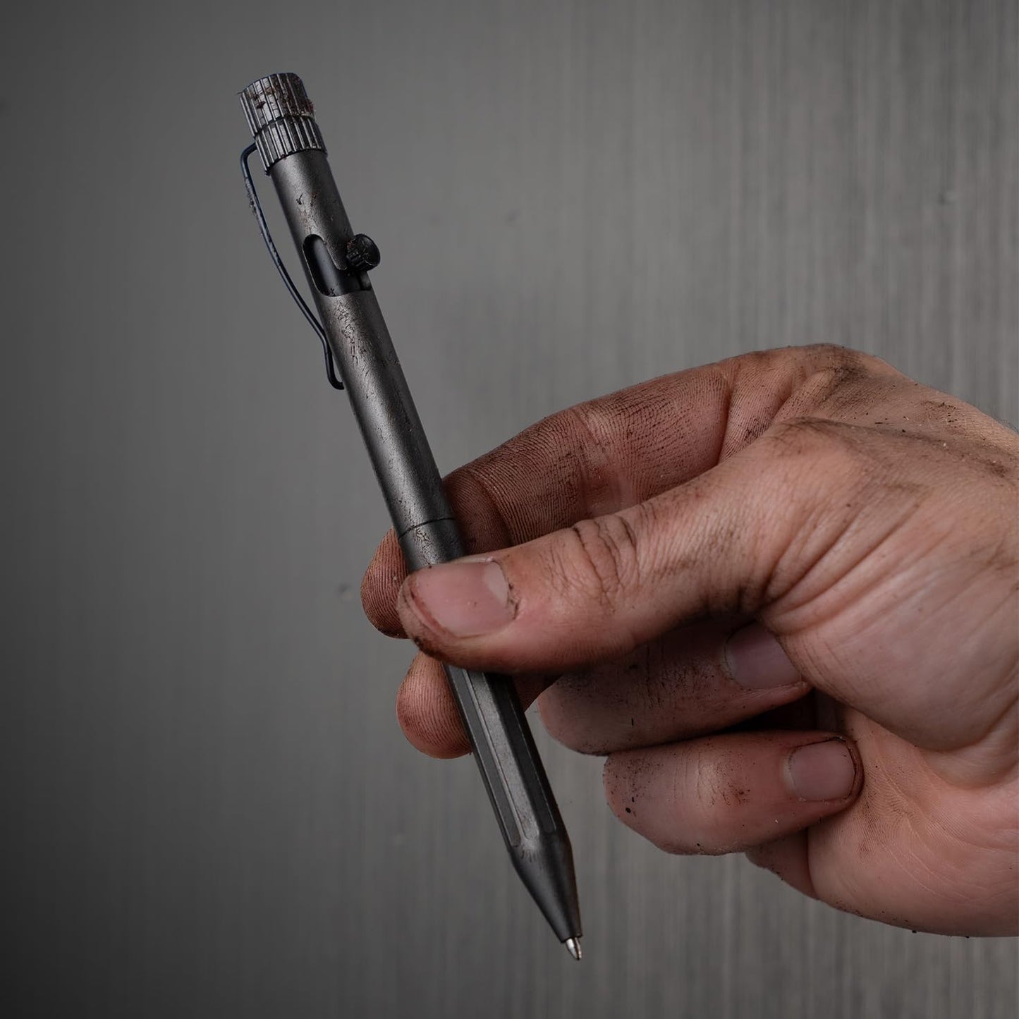 Rite in the Rain Weatherproof Gunmetal Bolt-Action Metal Pen, Black Ink, (No. G16)