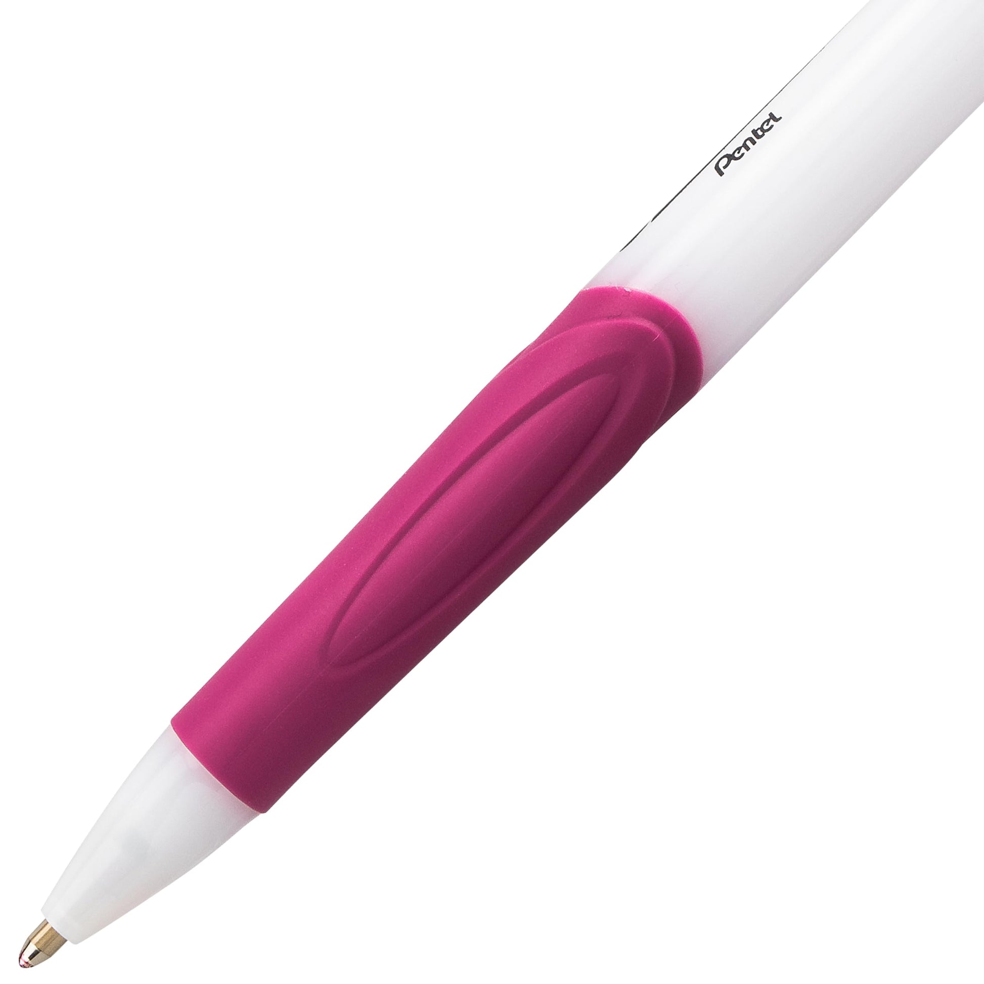 Pentel GlideWrite Ballpoint Pen with TechniFlo Ink, (1.0mm) Medium Line, Burgundy Ink, Box of 12