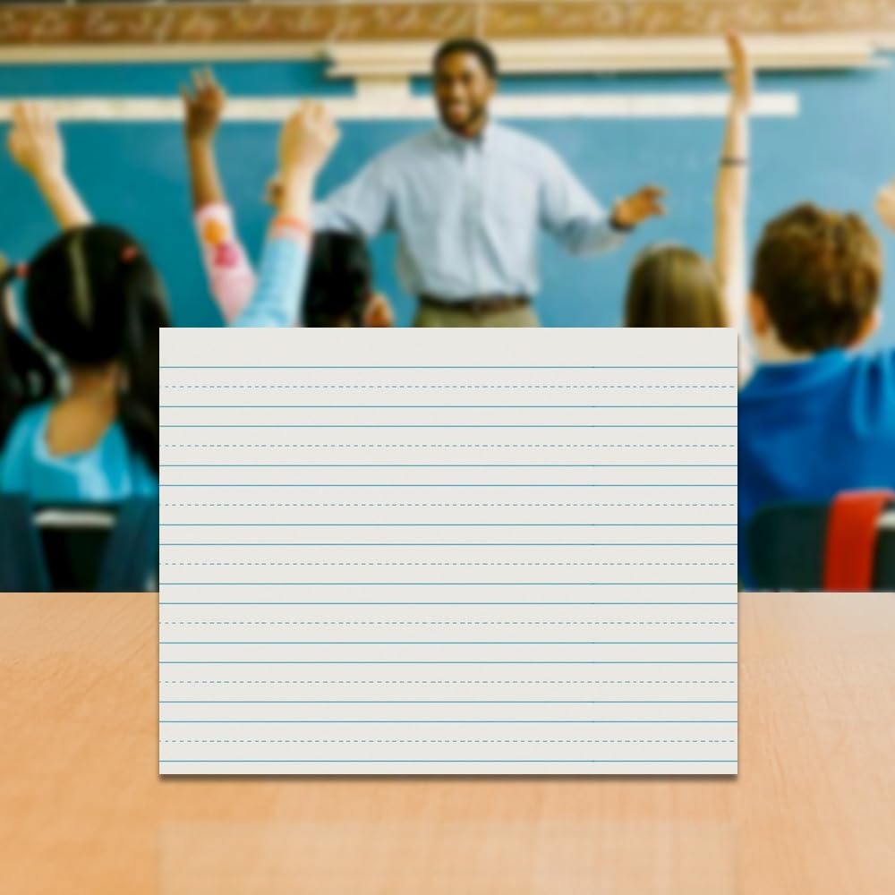 School Smart Skip-A-Line Ruled Writing Paper, 3/4 Inch Ruled Long Way, 11 x 8-1/2 Inches, 500 Sheets