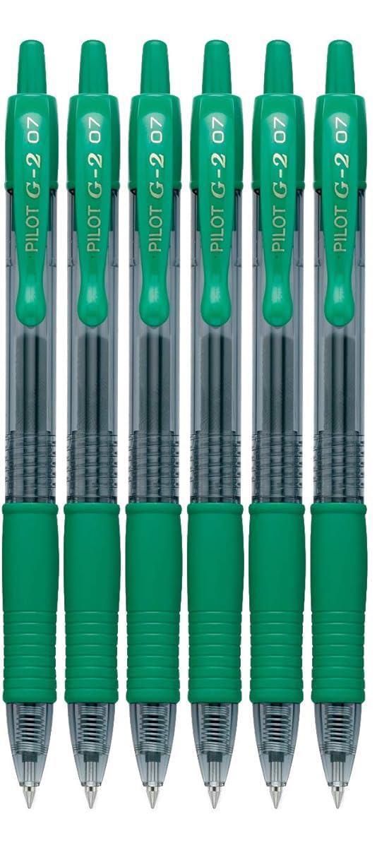 Advantage Gifts G2 Retractable Premium Gel Ink Roller Ball Pens Fine Point Fine Point (.7mm) Green