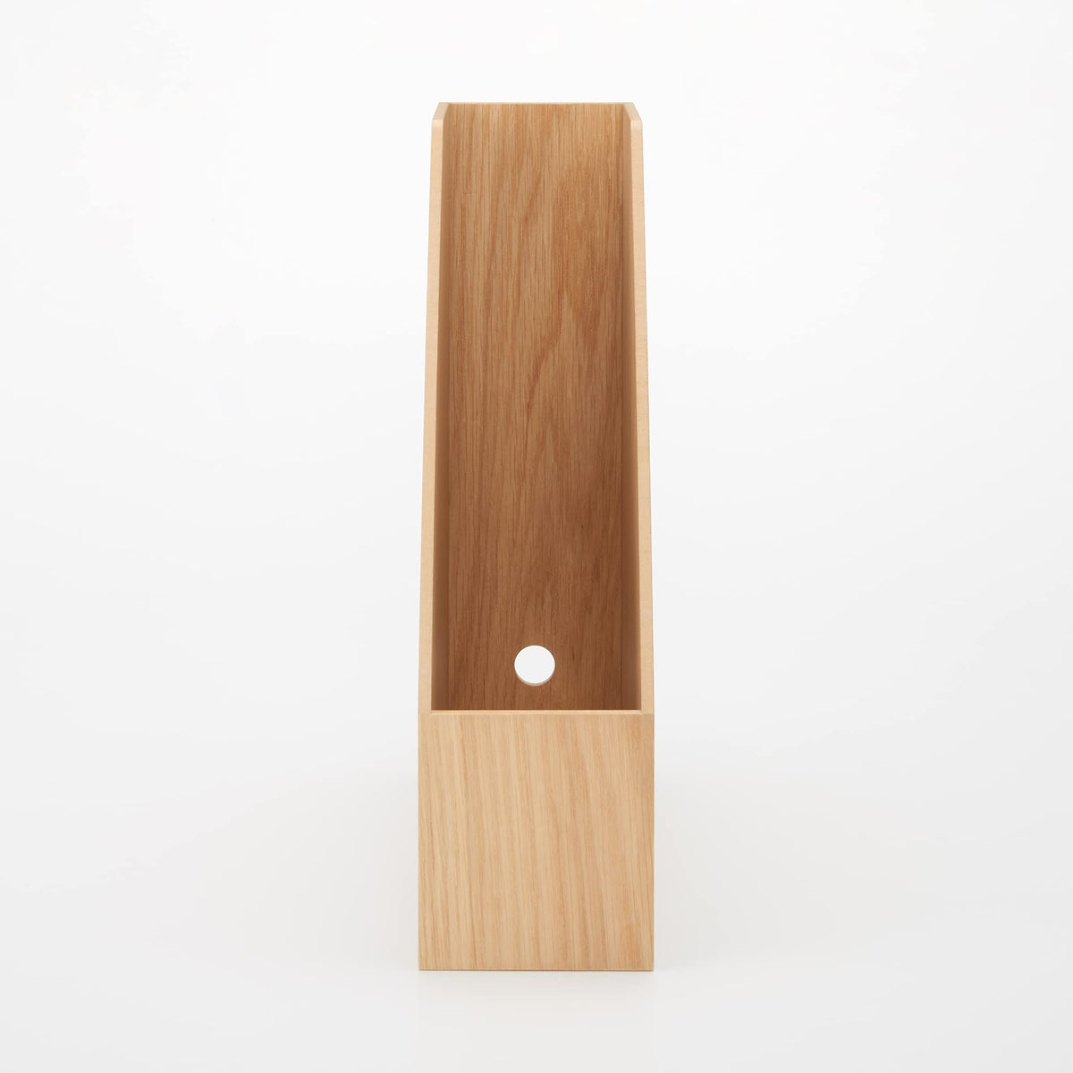 MUJI 44310205 Wooden Stand File Box, For A4, Approx. Width 3.6 x Depth 10.8 x Height 12.6 inches