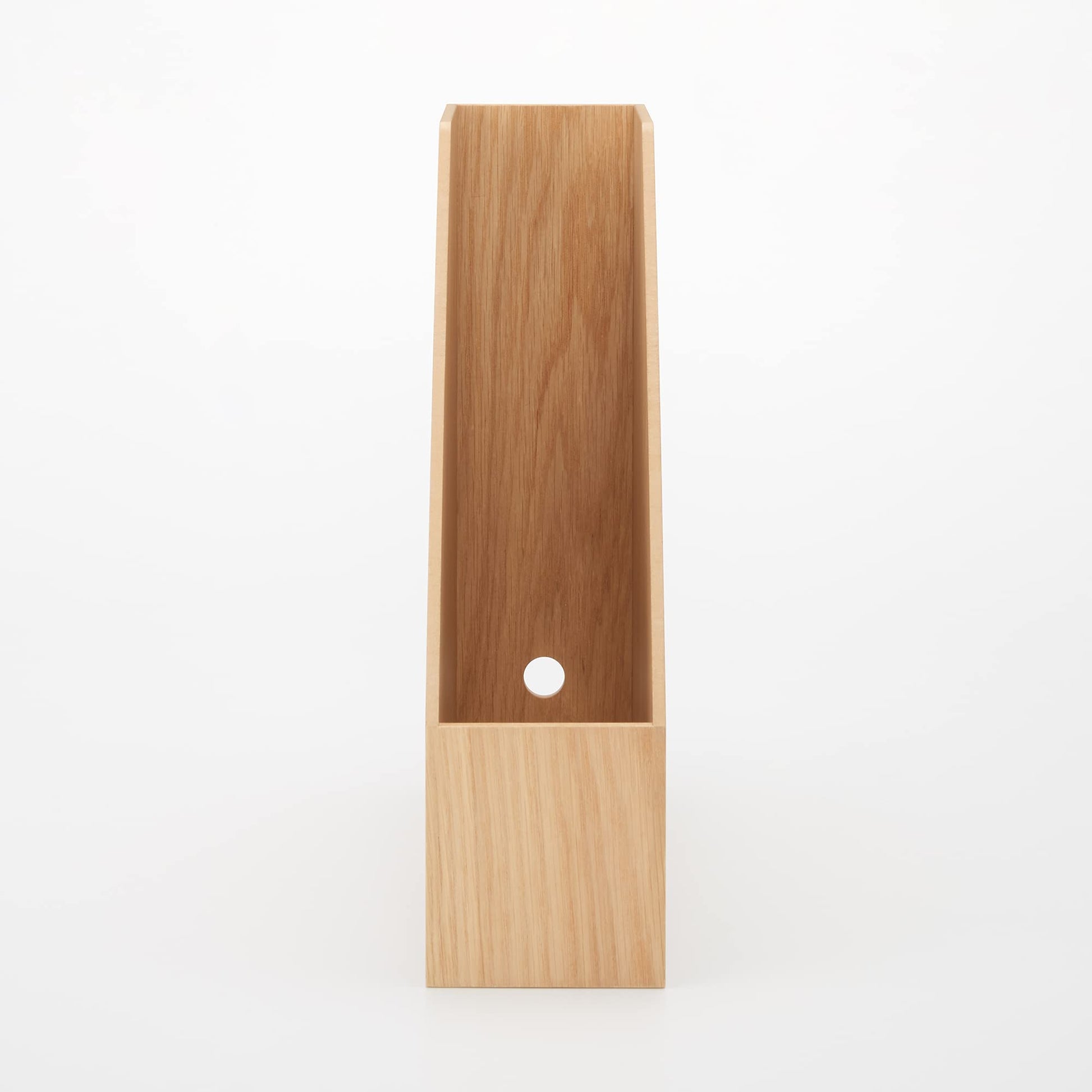 MUJI 44310205 Wooden Stand File Box, For A4, Approx. Width 3.6 x Depth 10.8 x Height 12.6 inches