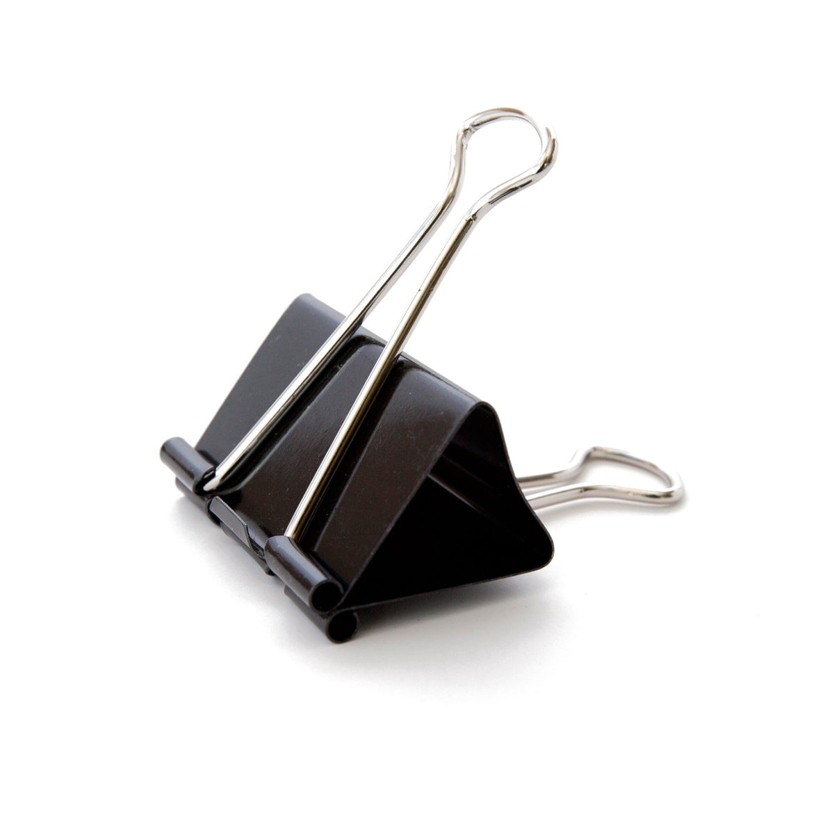 U Brands Binder Clips, Large 2-Inch Width, 1-Inch Paper Holding Capacity, Black and Silver Steel