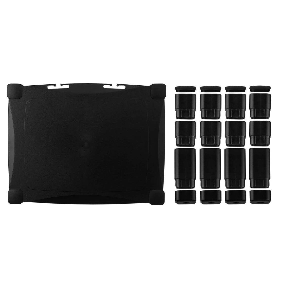 Kantek Single-Level Monitor Stand, 17" X 13.25" X 3" To 6.5", Black, Supports 50 Lbs