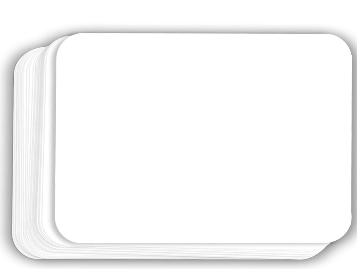 Hamilco White 80lb Cover Heavy 4x6 Rounded Corner Cardstock (100PK)