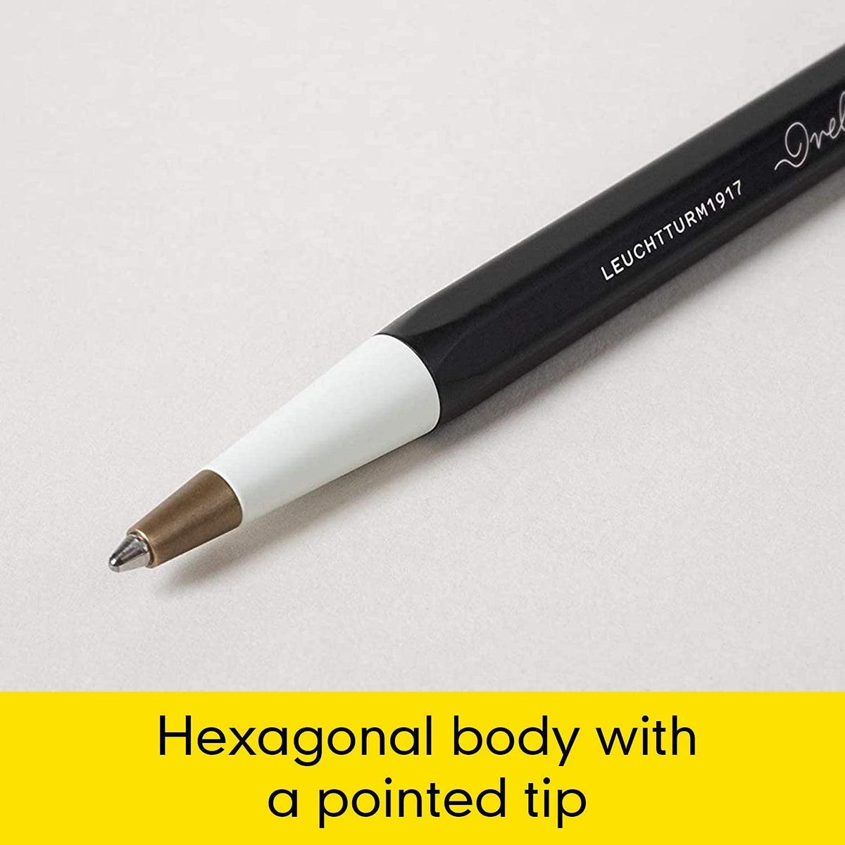 LEUCHTTURM1917 - Drehgriffel Writing Pen (Lemon) - Ballpoint Pen with Royal Blue Ink Included