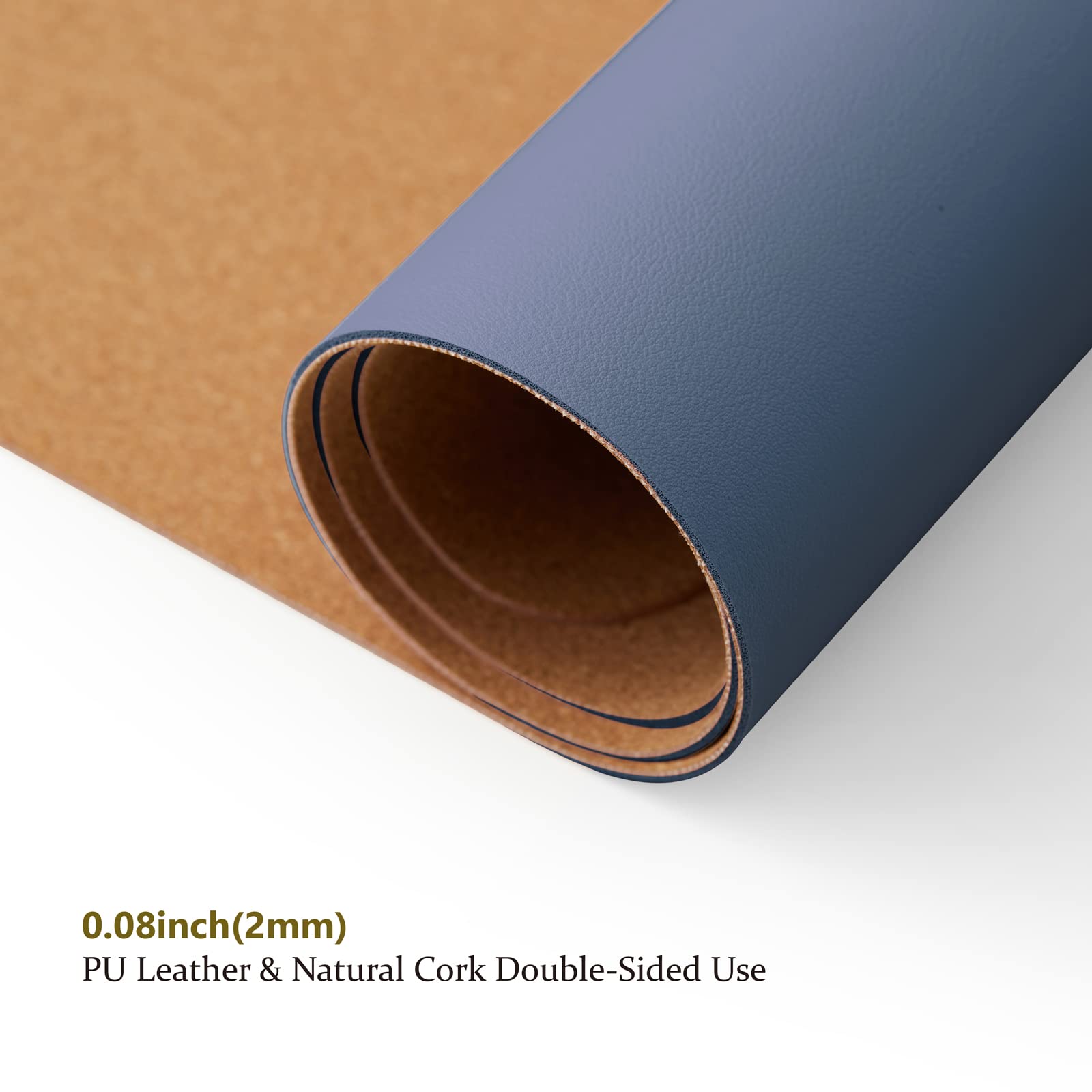 Cork Desk Mat - Dual-Sided Desk Pad for Office and Home - Desk Organization and Accessories - Ideal