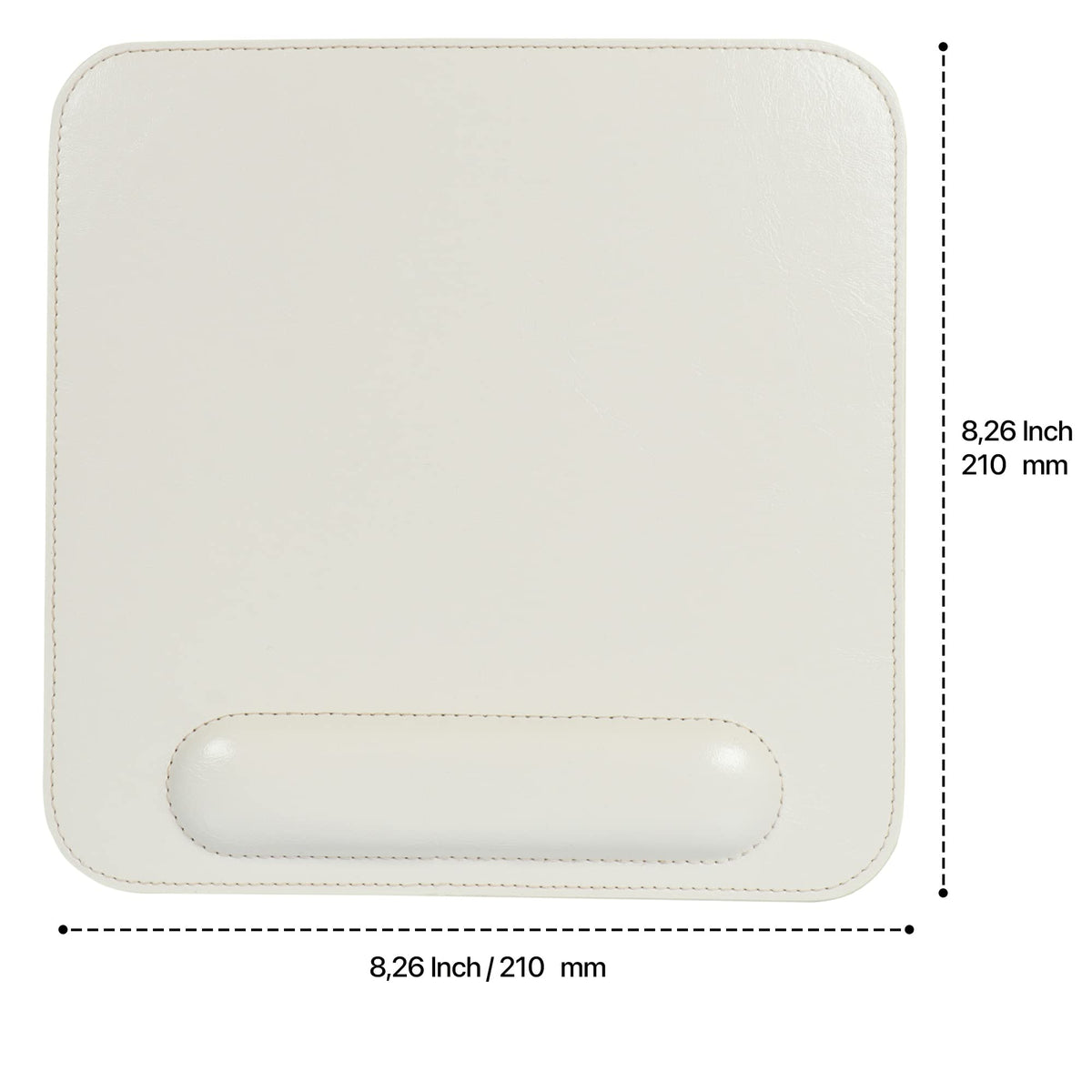 Londo Leather Mouse Pad with Wrist Rest – Ergonomic Support, Non-Slip Base, Smooth Surface