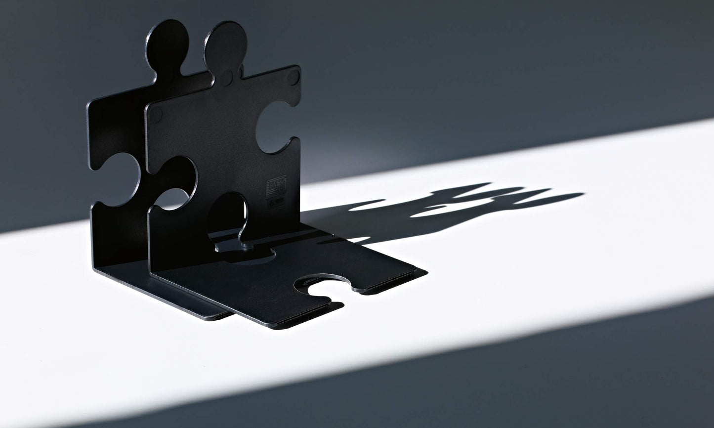 HAN 9212-13, CD Rack/bookend Puzzle. Modern, Innovative and Very Stable. Random Interlinking. Set