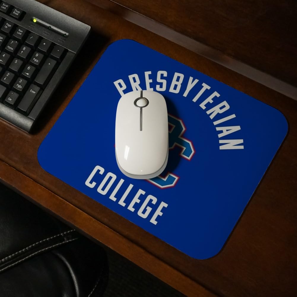 Presbyterian College Blue Hose Logo Low Profile Thin Mouse Pad Mousepad