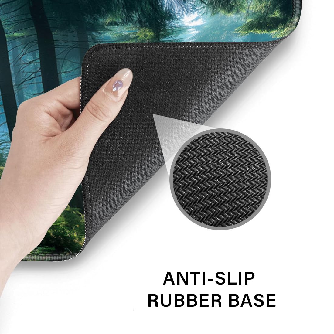 Desk Pad and Keyboard Wrist Rest, Large Mouse Pad + Keyboard Pad+Mouse Wrist Support, Non-Slip Desk
