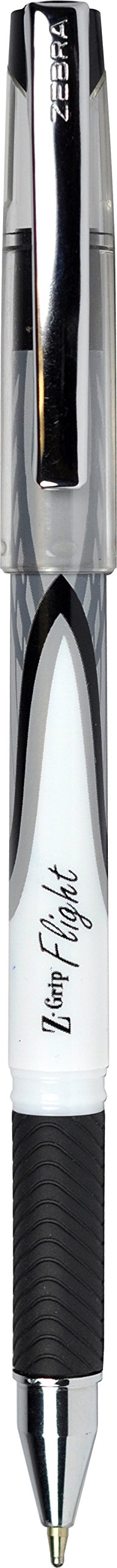 Zebra Pen Z-Grip Flight Stick Ballpoint Pen, Bold Point, 1.2mm, Black Ink, 12-Count