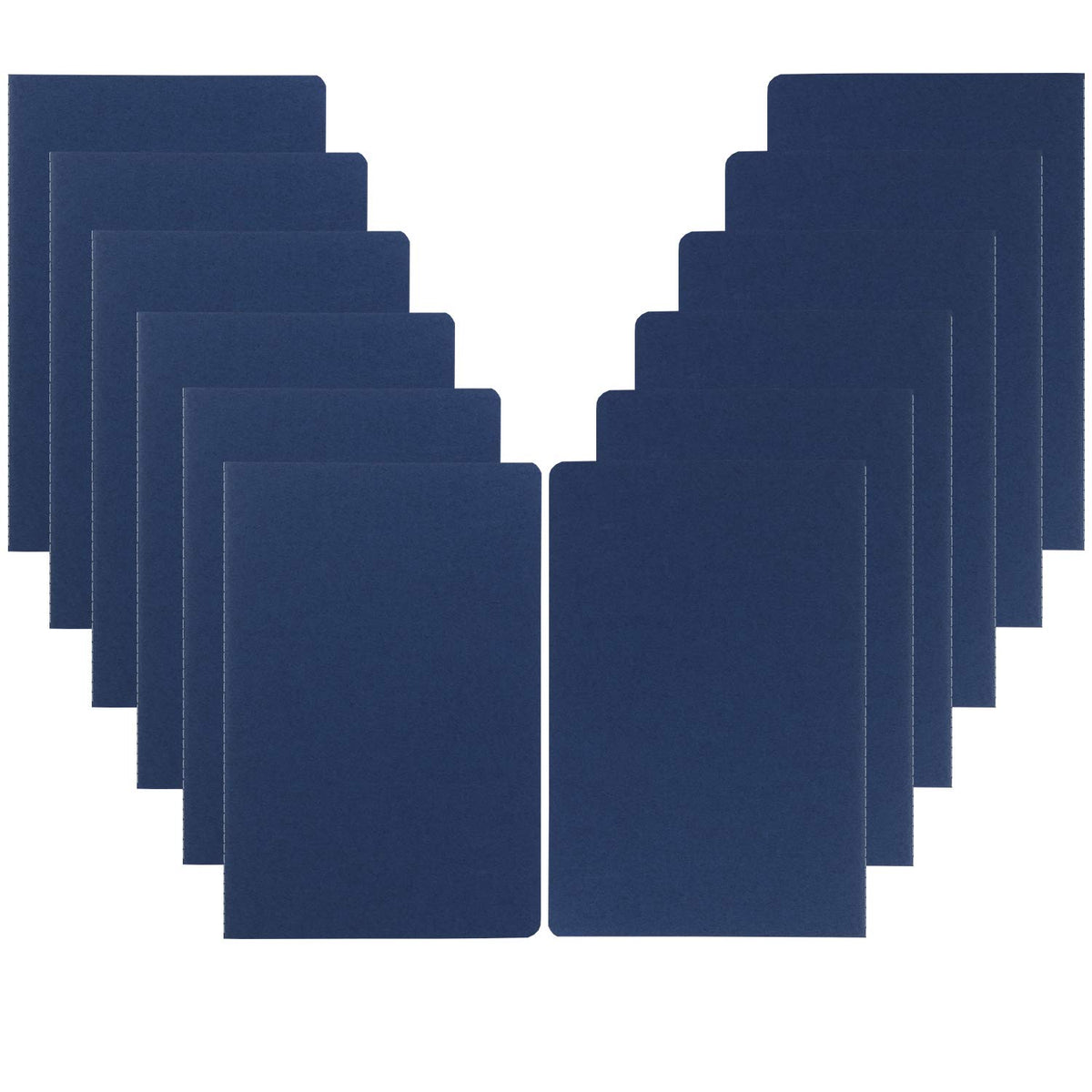 XYark 12 Pack College Ruled Notebook Journals Bulk, Lined Paper, 60 Page, 5.5x8.3 inch, A5, Travel