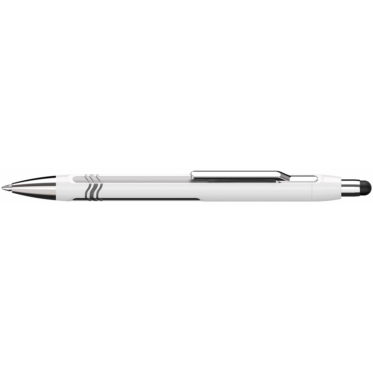 Schneider Slider Epsilon Touch Stylus/Ballpoint Pen, White/Gray Barrel, Blue (138701)