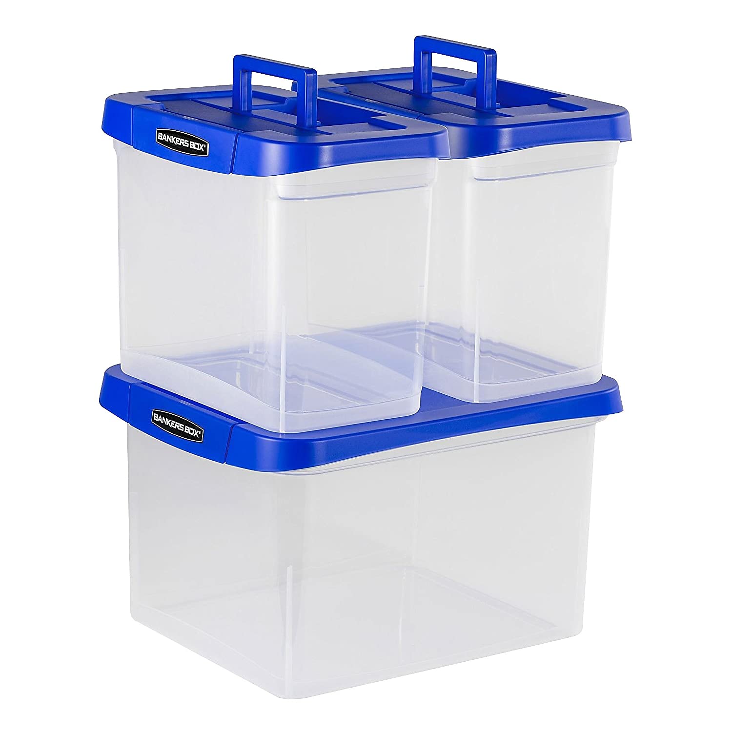 Fellowes Heavy Duty, Water Proof, Durable, Reinforced Corner, Comfortable Handle, Built-in Rail