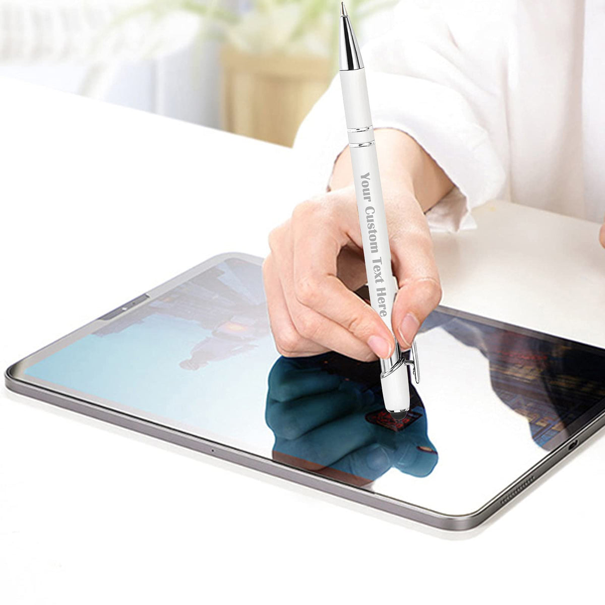 Personalized Custom Pens Bulk Free Engraving with Name Message Customized Ballpoint Pens Stylus for