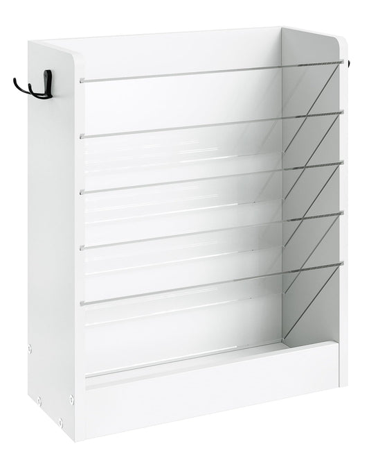 CHOEZON Wall File Holder, 6-Tier File Organizer, Office Supplies Storage Rack, Versatile Desktop
