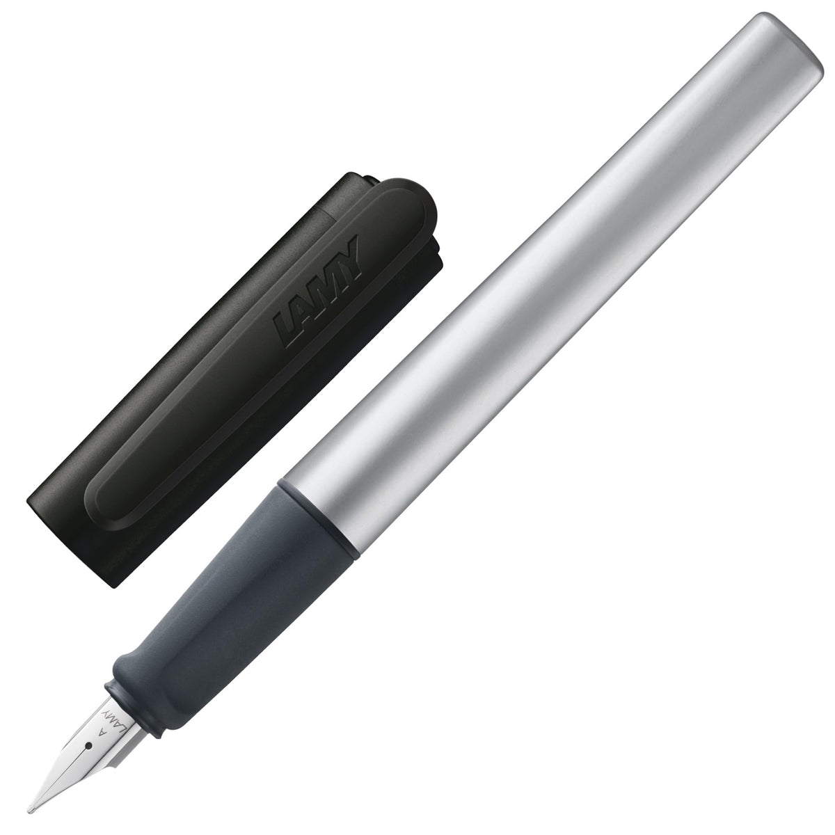 LAMY nexx black – Fountain Pen with slip-proof grip & polished steel nib in size A - triangular