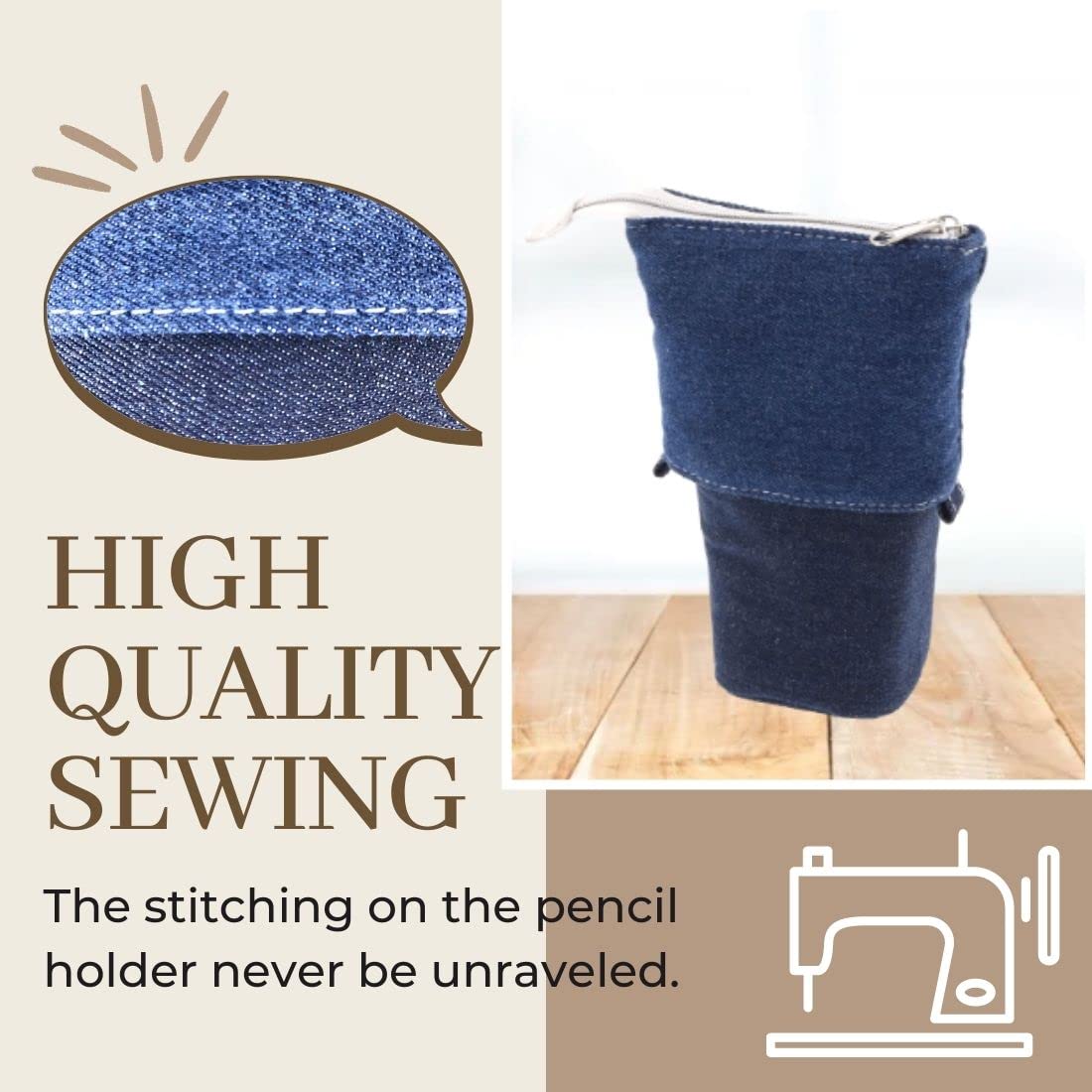 SUN-STAR Stationery Pen Case DELDE Denim Blue S1415891