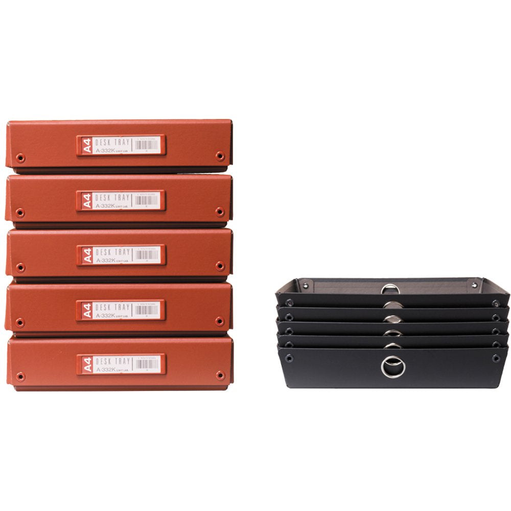 Lihit Lab A340-24 Stacking Tray, A4, Black