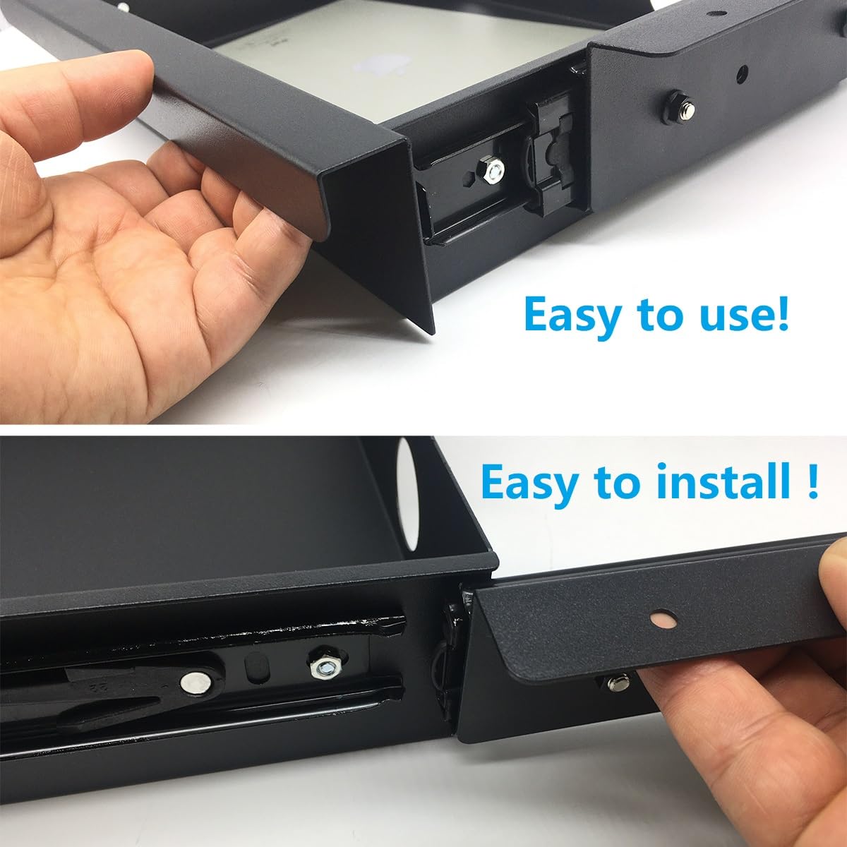 Mofangtech Under Desk Mounted Sliding Pull-out Drawer W 19.2" x D 13.4"