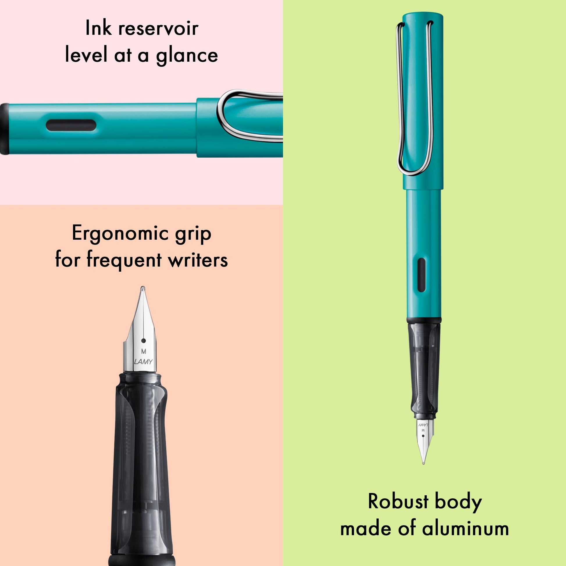 LAMY AL-star turmaline - Fountain Pen with ergonomic grip & polished Left-Handed steel nib (LH) in