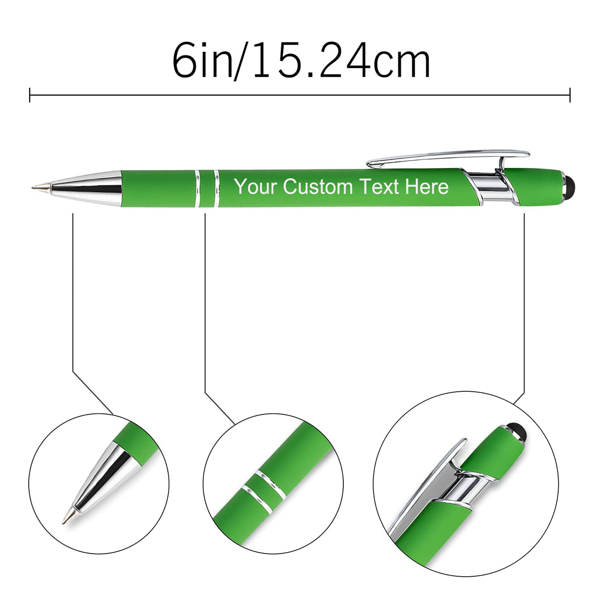 Personalized Custom Pens Bulk Free Engraving with Name Message Customized Ballpoint Pens Stylus for