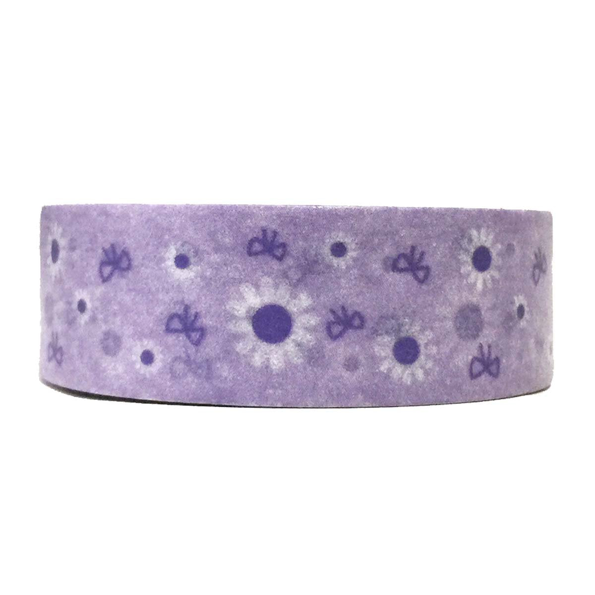 allydrew Decorative Washi Masking Tape, Lavender Bows and Daisies