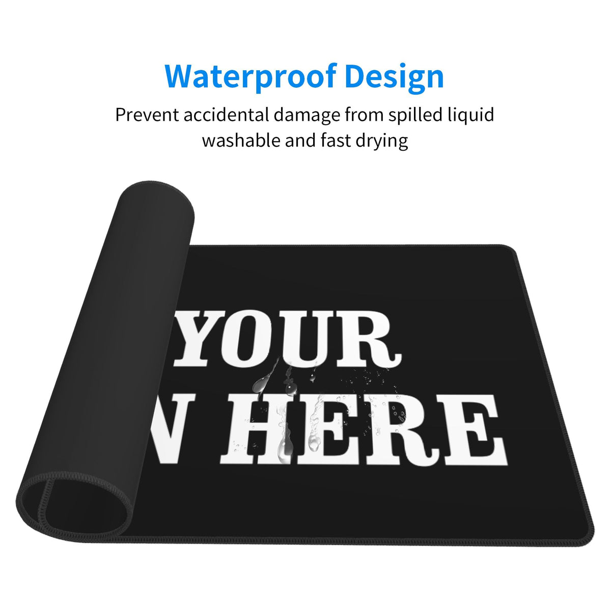 OHORTEB Custom Mouse Pad with Photo, Personalized Image Text Laptop Desk Mat, Customized Non-Slip