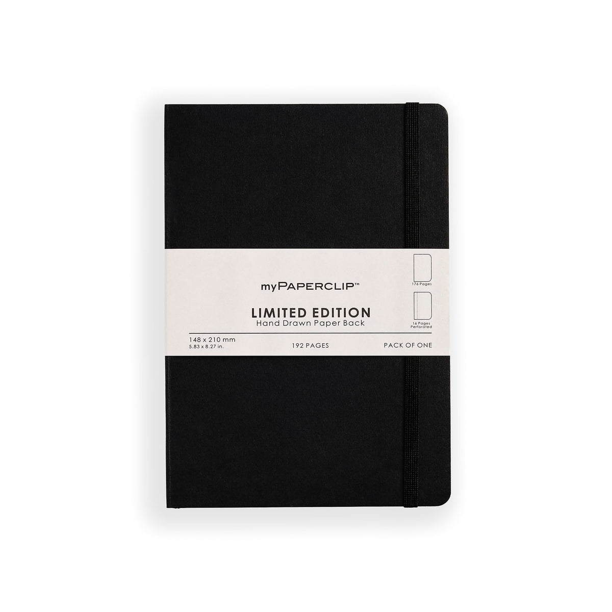 myPAPERCLIP Limited Edition A5 Plain Notebook | 192 Pages, 100 GSM, Soft Cover, A5 (5.83 × 8.27 in)