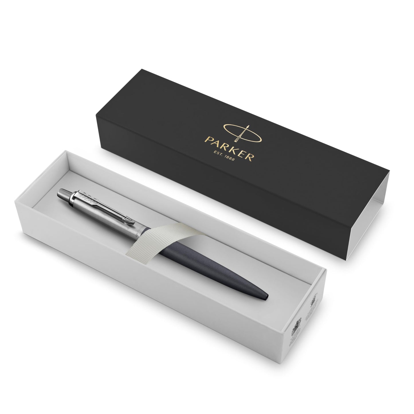 Parker Jotter XL Ballpoint Pen, Primrose Matte Blue with Chrome Trim, Medium Point Blue Ink, Gift