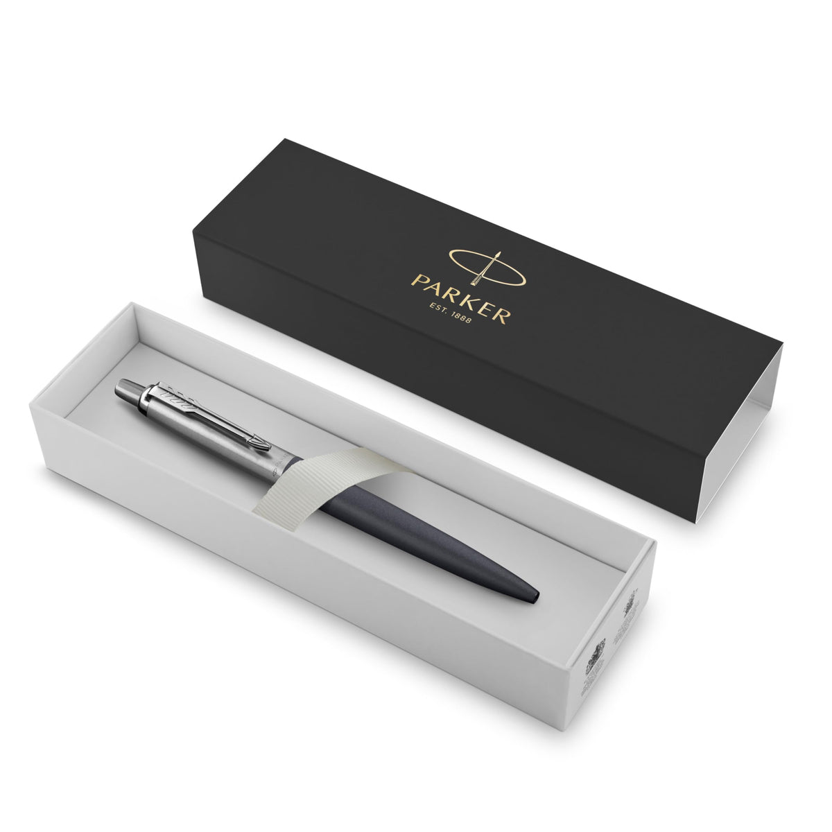 Parker Jotter XL Ballpoint Pen, Primrose Matte Blue with Chrome Trim, Medium Point Blue Ink, Gift