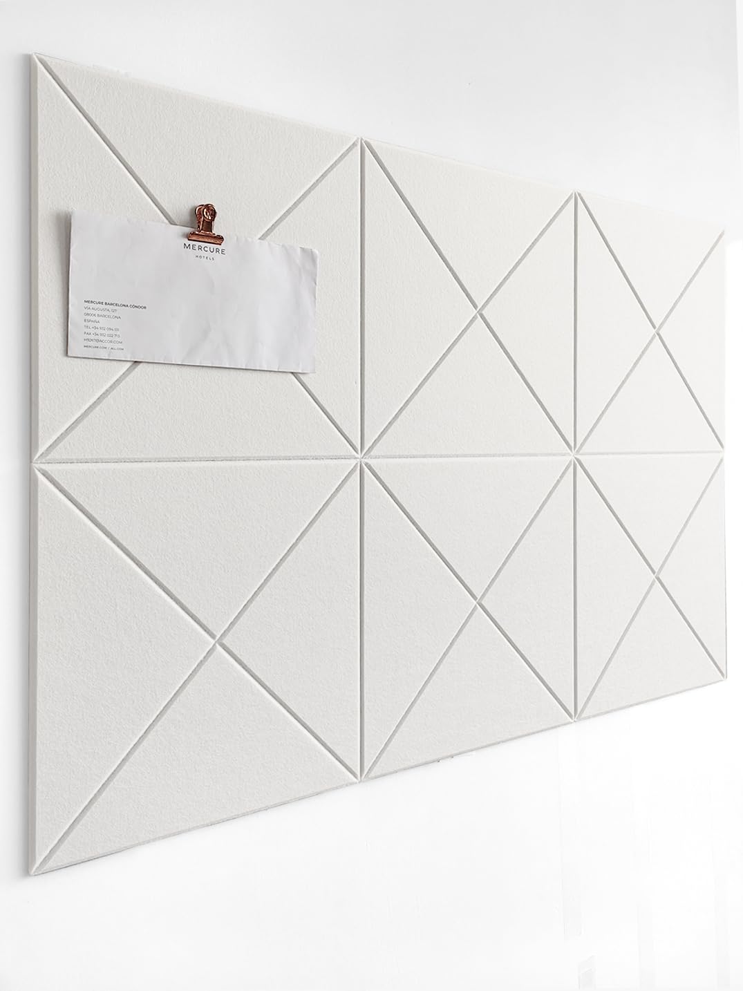 DECORITA Cork Board 24 x36 Alternative - 6 Pack Felt Wall Tiles with Safe Removable Adhesive Tabs