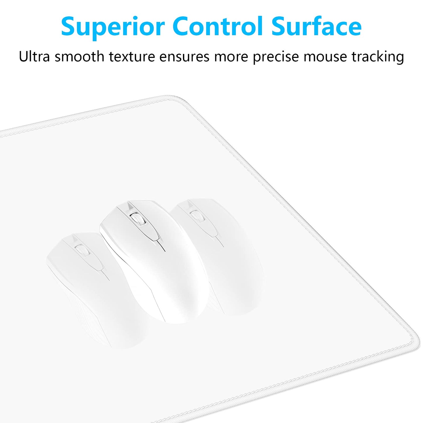 Dapesuom Large Gaming Mouse Pad, Extended Mouse Mat with Stitched Edges, Full Size Keyboard Pad