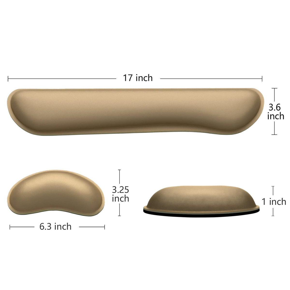 Dapesuom Enlarge Keyboard Wrist Rest, Memory Foam Wrist Cushion for Desk Mats Support, Cute Typing