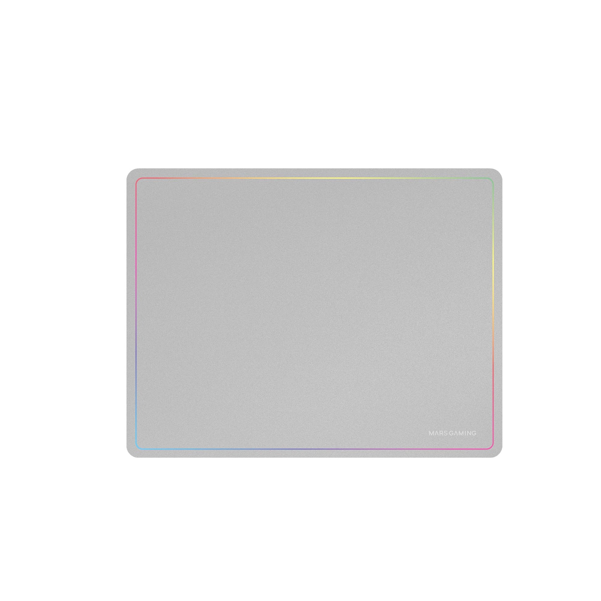 MARSGAMING MMP124, Gaming Mouse Pad 360x260mm, Rainbow Edge Design, Non-Slip Natural Rubber Base