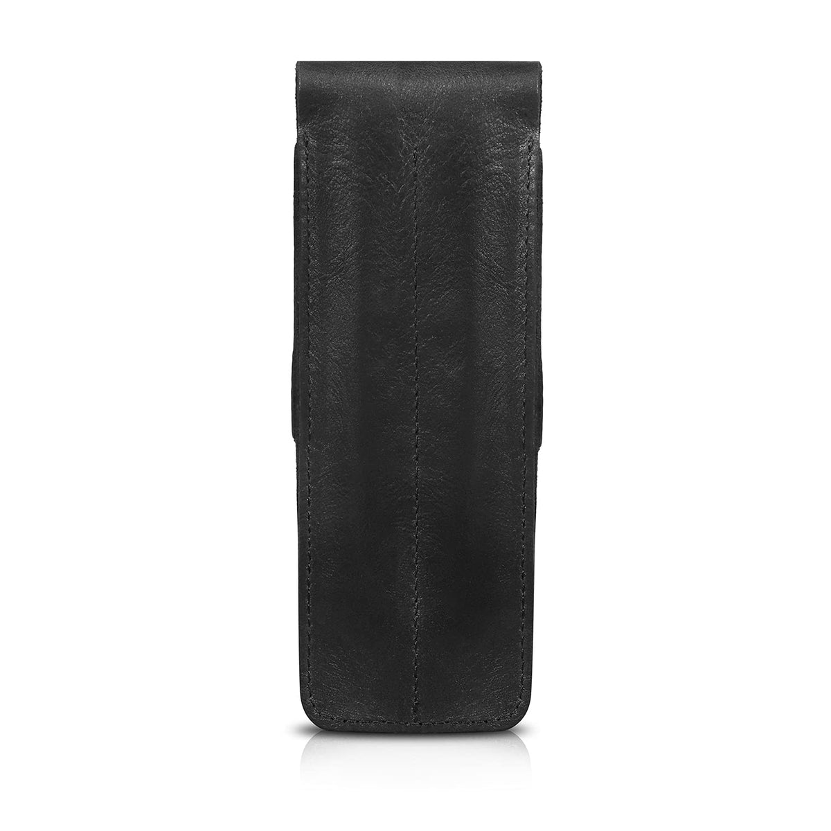 Londo Genuine Leather Pen and Pencil Case with Tuck in Flap, Stationery Bag - Two compartment