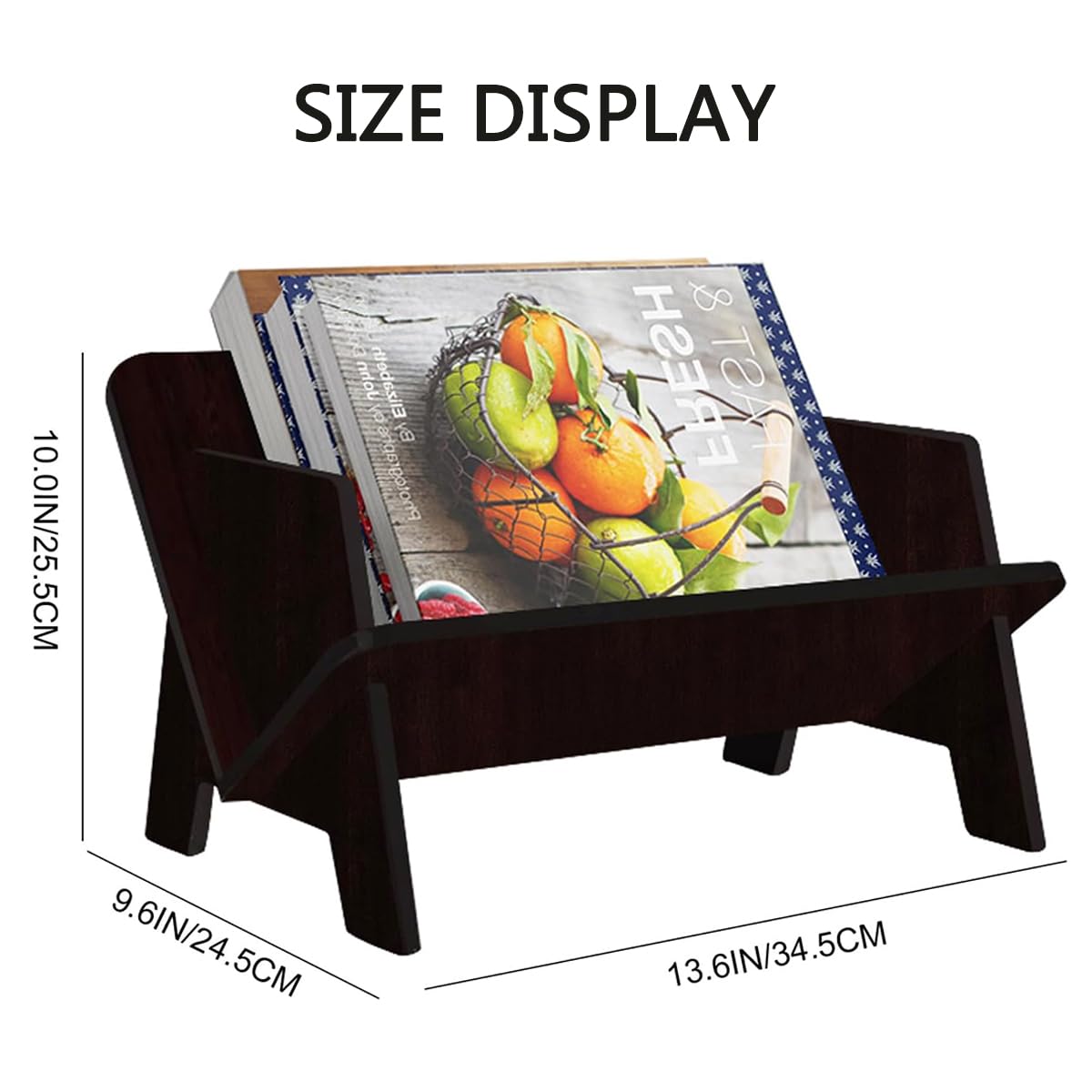 Fox Claw Wood Bookcase in Living Room/Home/Office, Desktop Book Shelf Organizer Bookshelves Storage
