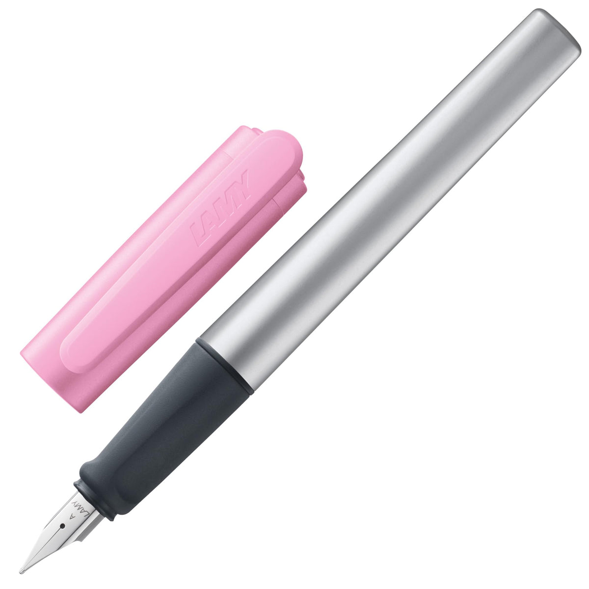 LAMY nexx rose – Fountain Pen with slip-proof grip & polished steel nib in size A - triangular