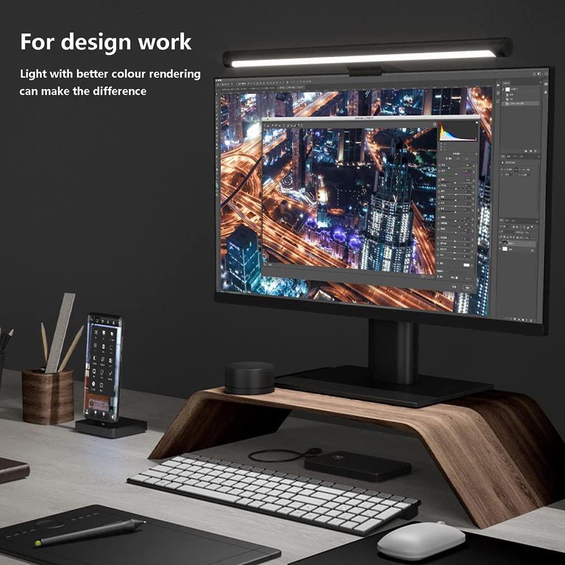 XIAOMI Mi Computer Monitor Light Bar - Wireless Control, Easy Installation, Extra Computer Lighting