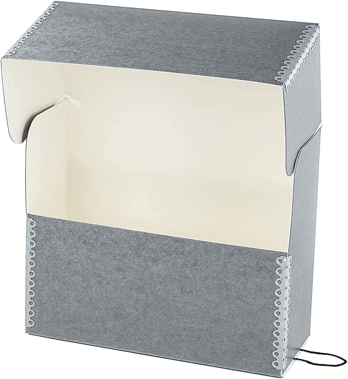 Lineco Archival Document Storage Box, Gray, 12.5" x 10.5" x 5"
